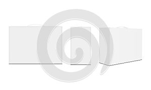 Set of rectangular boxes with handle